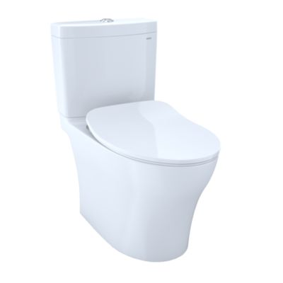 Toto - Aquia IV Two-Piece Elongated Toilet with CEFIONTECT® and SoftClose® Seat, WASHLET®+ Ready