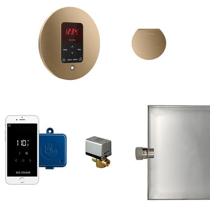 Mr. Steam - Butler Steam Shower Control Package With Itempoplus Control And Aroma Designer Steamhead Round