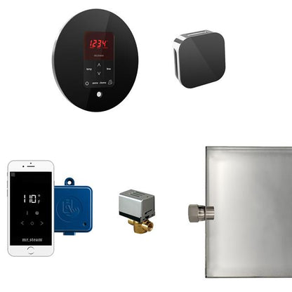 Mr. Steam - Butler Steam Shower Control Package With Itempoplus Control And Aroma Designer Steamhead Round