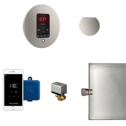 Mr. Steam - Butler Steam Shower Control Package With Itempoplus Control And Aroma Designer Steamhead Round