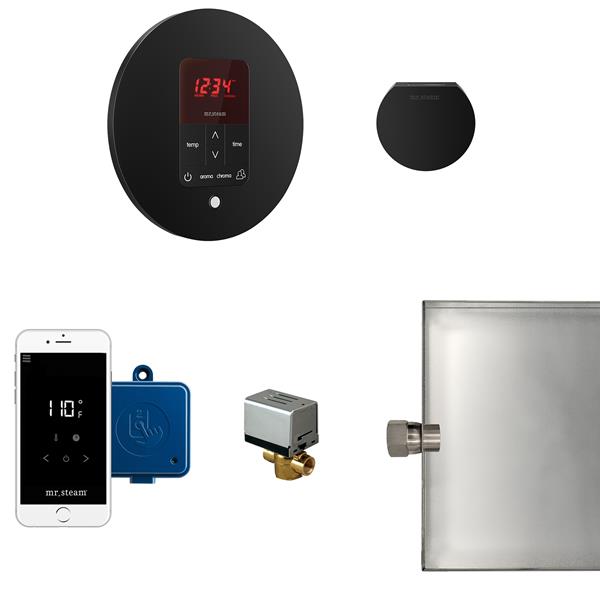 Mr. Steam - Butler Steam Shower Control Package With Itempoplus Control And Aroma Designer Steamhead Round