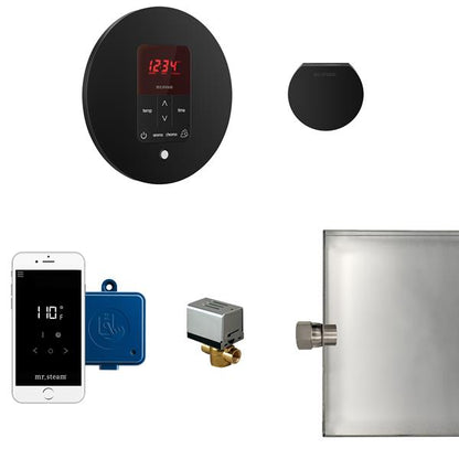 Mr. Steam - Butler Steam Shower Control Package With Itempoplus Control And Aroma Designer Steamhead Round