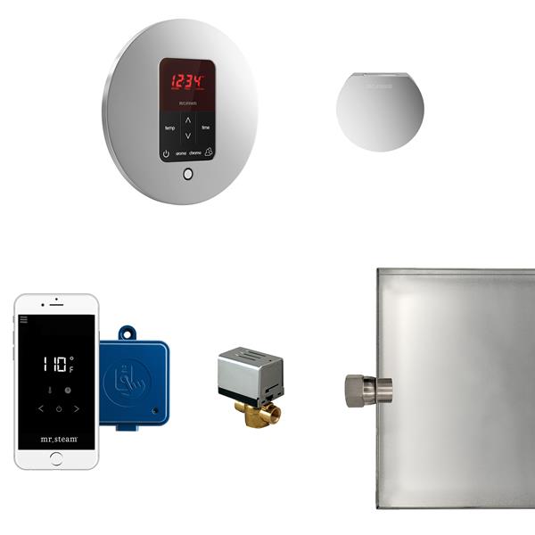 Mr. Steam - Butler Steam Shower Control Package With Itempoplus Control And Aroma Designer Steamhead Round
