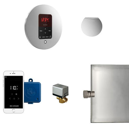 Mr. Steam - Butler Steam Shower Control Package With Itempoplus Control And Aroma Designer Steamhead Round