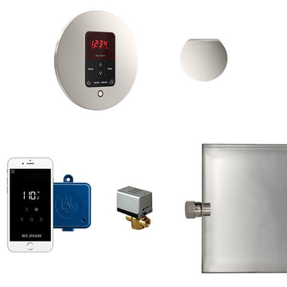 Mr. Steam - Butler Steam Shower Control Package With Itempoplus Control And Aroma Designer Steamhead Round