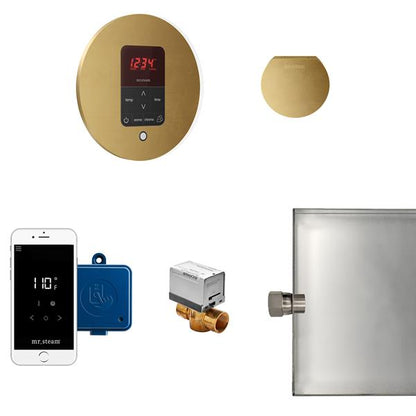 Mr. Steam - Butler Steam Shower Control Package With Itempoplus Control And Aroma Designer Steamhead Round