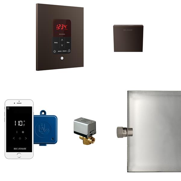 Mr. Steam - Butler Steam Shower Control Package With Itempoplus Control And Aroma Designer Steamhead Square