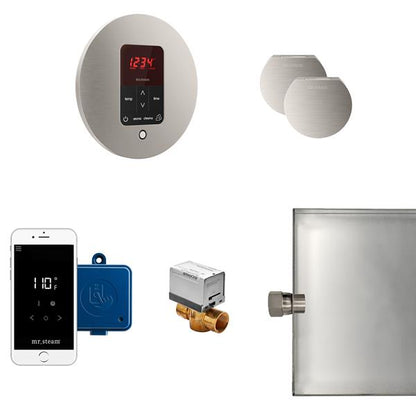 Mr. Steam - Butler Max Steam Shower Control Package With Itempoplus Control And Aroma Designer Steamhead Round