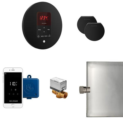 Mr. Steam - Butler Max Steam Shower Control Package With Itempoplus Control And Aroma Designer Steamhead Round