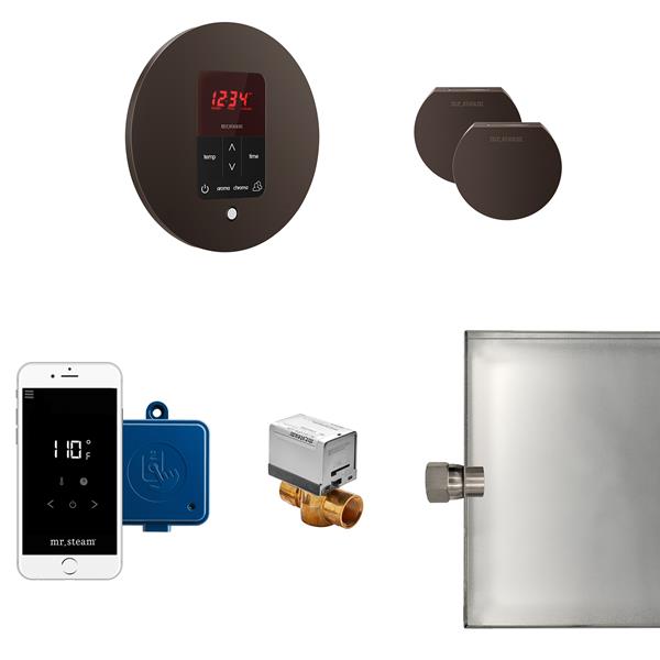 Mr. Steam - Butler Max Steam Shower Control Package With Itempoplus Control And Aroma Designer Steamhead Round