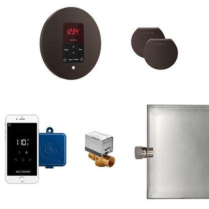 Mr. Steam - Butler Max Steam Shower Control Package With Itempoplus Control And Aroma Designer Steamhead Round