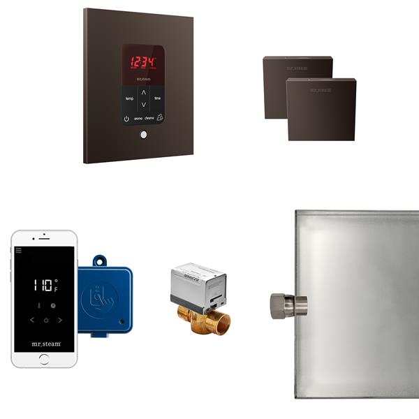 Mr. Steam - Butler Max Steam Shower Control Package With Itempoplus Control And Aroma Designer Steamhead Square