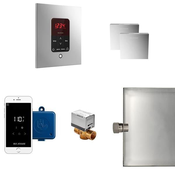 Mr. Steam - Butler Max Steam Shower Control Package With Itempoplus Control And Aroma Designer Steamhead Square