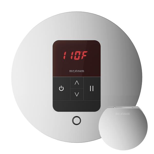 Mr. Steam - Itempo Steam Shower Control And Aroma Designer Steamhead Round