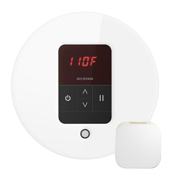 Mr. Steam - Itempo Steam Shower Control And Aroma Designer Steamhead Round