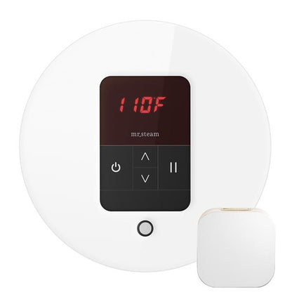 Mr. Steam - Itempo Steam Shower Control And Aroma Designer Steamhead Round