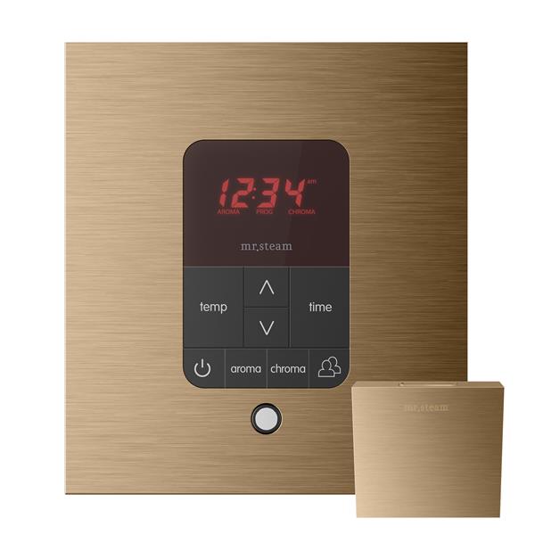 Mr. Steam - Itempoplus Steam Shower Control And Aroma Designer Steamhead Square Glass