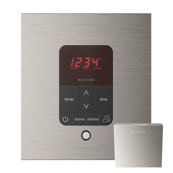Mr. Steam - Itempoplus Steam Shower Control And Aroma Designer Steamhead Square Glass