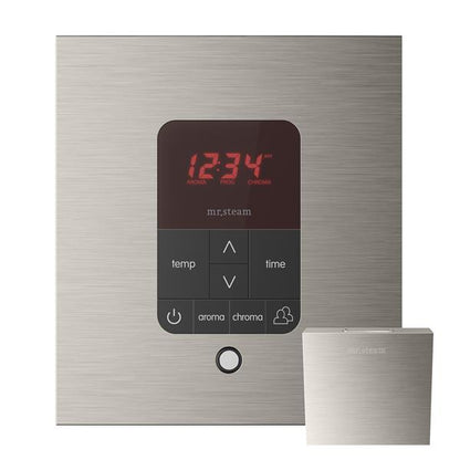 Mr. Steam - Itempoplus Steam Shower Control And Aroma Designer Steamhead Square Glass