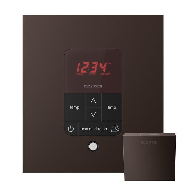 Mr. Steam - Itempoplus Steam Shower Control And Aroma Designer Steamhead Square Glass