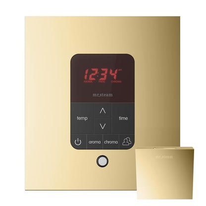 Mr. Steam - Itempoplus Steam Shower Control And Aroma Designer Steamhead Square Glass