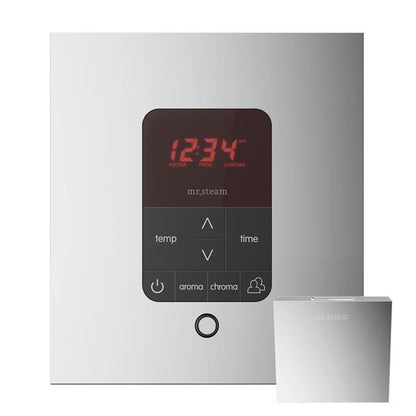 Mr. Steam - Itempoplus Steam Shower Control And Aroma Designer Steamhead Square Glass