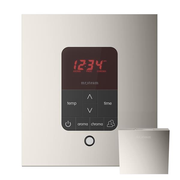 Mr. Steam - Itempoplus Steam Shower Control And Aroma Designer Steamhead Square Glass