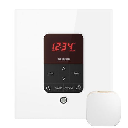 Mr. Steam - Itempoplus Steam Shower Control And Aroma Designer Steamhead Square Glass