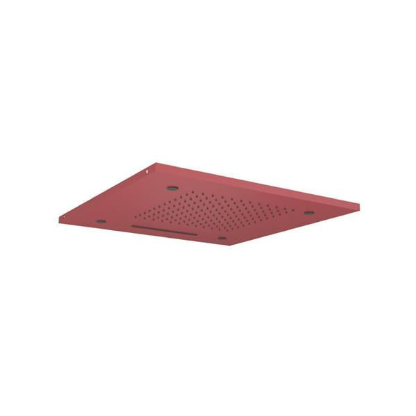 Flusso - 20 Inch Stainless Steel Flush Mount Rainhead With Cascade Waterfall & Mist Flow