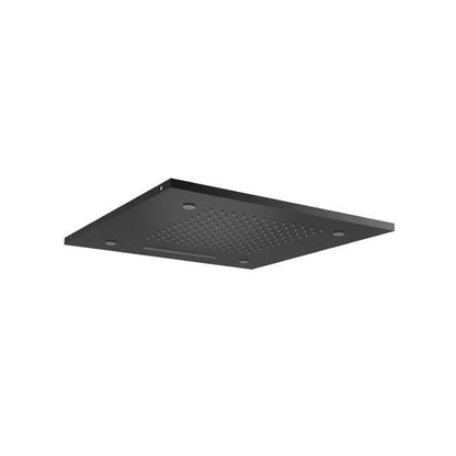 Flusso - 20 Inch Stainless Steel Flush Mount Rainhead With Cascade Waterfall & Mist Flow