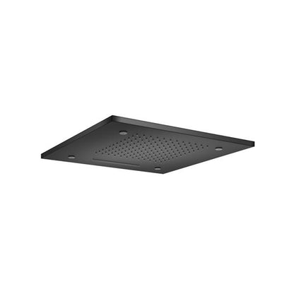 Flusso - 20 Inch Stainless Steel Flush Mount Rainhead With Cascade Waterfall & Mist Flow