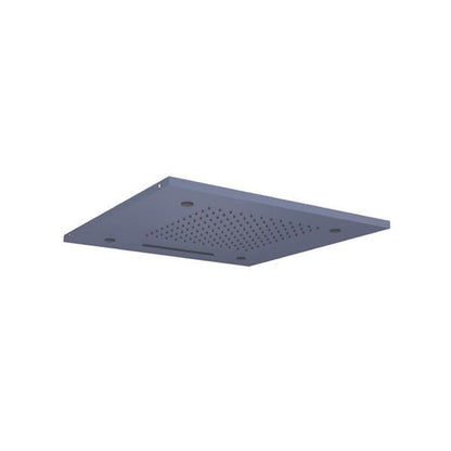 Flusso - 20 Inch Stainless Steel Flush Mount Rainhead With Cascade Waterfall & Mist Flow