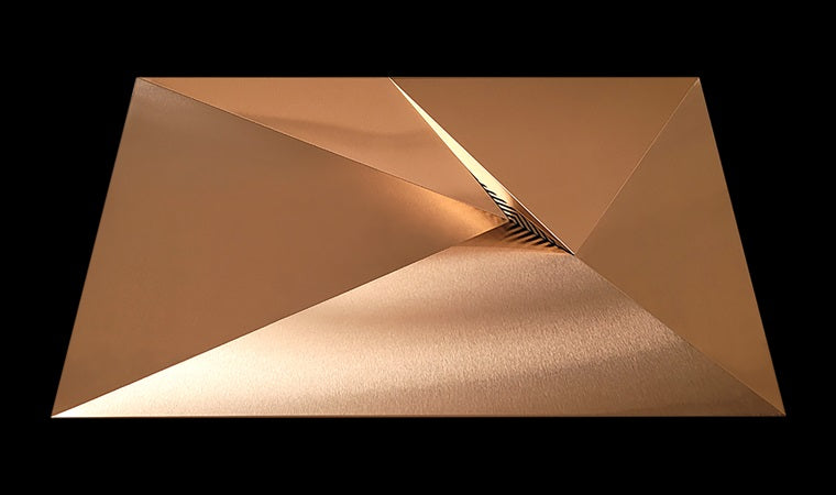 Mila - Starburst Bathroom Under-Mount - 22.25 X 15.25 Rose Gold