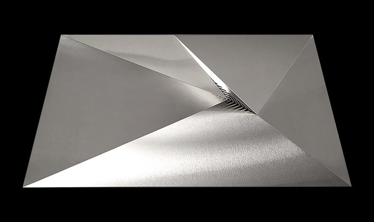 Mila - Starburst Bathroom Under-Mount - 22.25 X 15.25 Satin Brushed SS