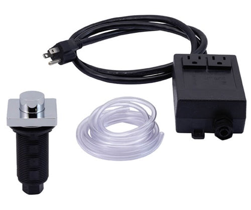 Mountain Plumbing - Square “Deluxe” Raised Waste Disposer Air Switch with Freedom Mount
