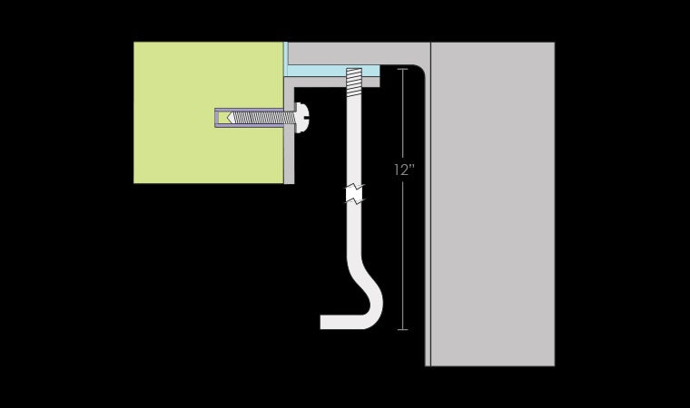 Mila - Sink Flush-Mounting Kit