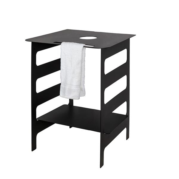 Lacava - Metallo Floor Standing Metal Vanity With Shelf. Vessel Sink Sold Separately. W: 24 Inch, D: 22 Inch, H: 30 Inch.