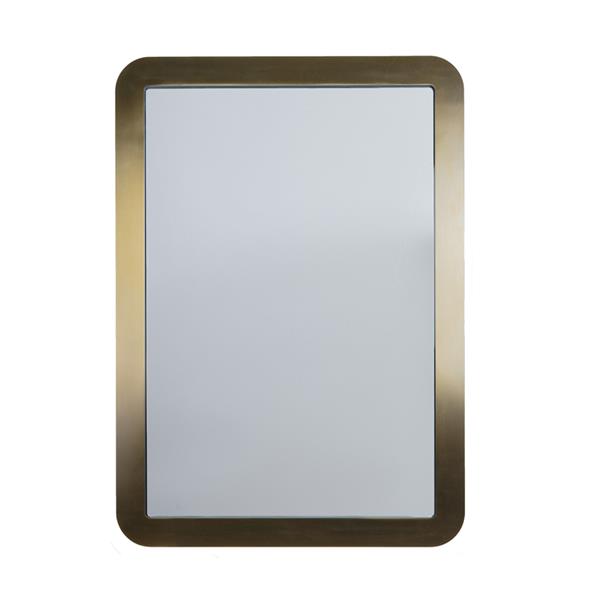 Lacava - Metallo Wall Hung Mirror With Metal Frame Surround. Can Be Mounted In Multiple Orientations, Add On Acc4 Led Lighting Available.