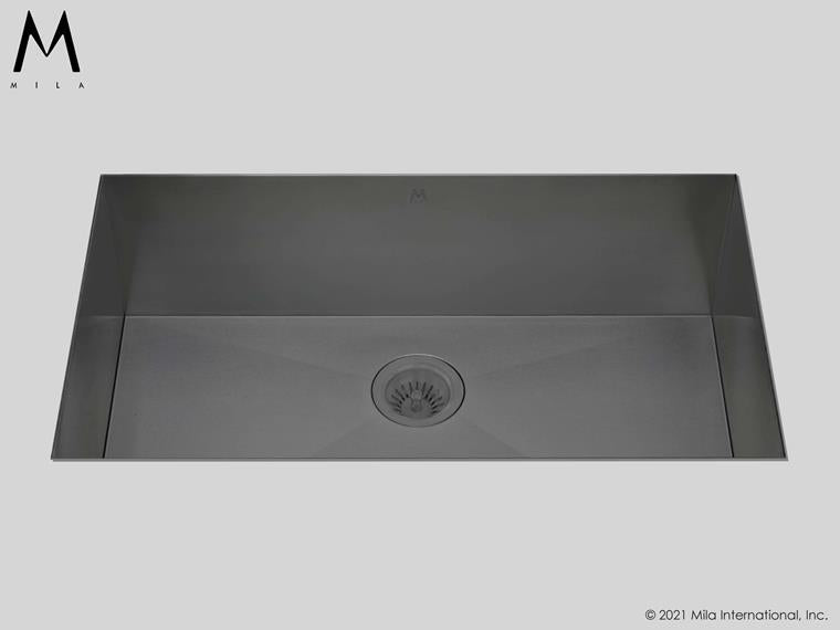 Mila - Flatiron Single Bowl Under Mount  - 32 X 17 Graphite