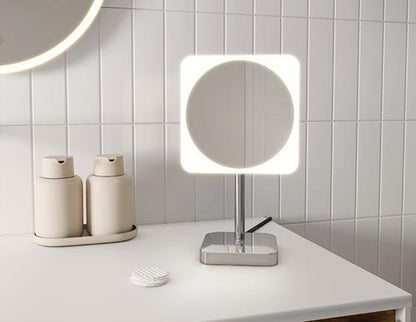 Fleurco - Vizo Free Standing Square/Round Led Cosmetic Mirror