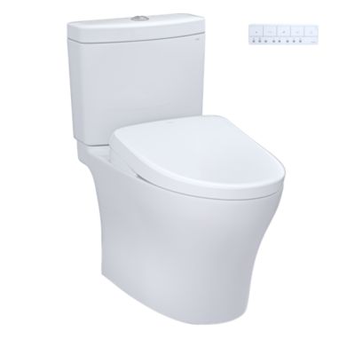 Toto - Aquia IV Washlet+ Uh S7A Two-Piece Toilet (0.9 & 1.28 Gpf)