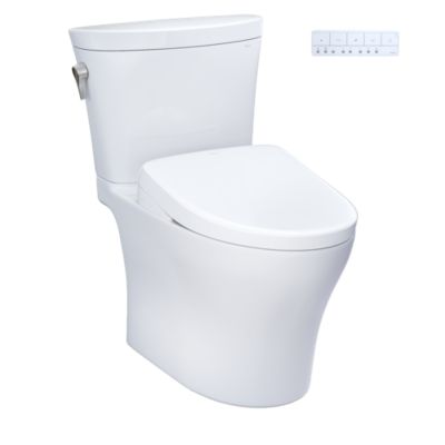 Toto - Aquia IV Washlet+ Arc S7 Two-Piece Toilet(0.9 & 1.28 Gpf)