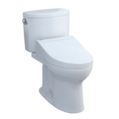 Toto - Drake II  Washlet+ Two-Piece Elongated 1.28 GPF Toilet and WASHLET+ C5 Bidet Seat