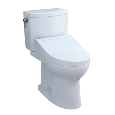 Toto - Drake II  Washlet+ 1G Two-Piece Elongated 1.0 GPF Toilet and WASHLET+ C5 Bidet Seat