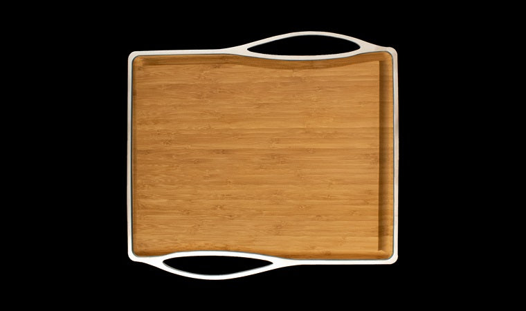 Mila - Workstation Cutting Board  - Satin Brushed SS