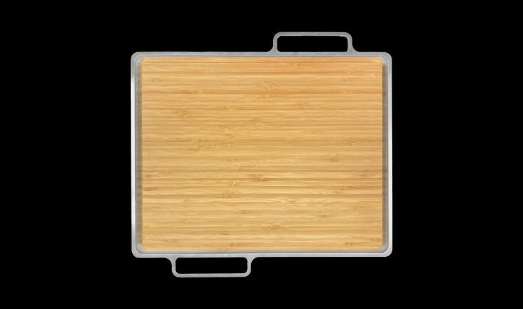 Mila - Workstation Cutting Board  - Satin Brushed SS