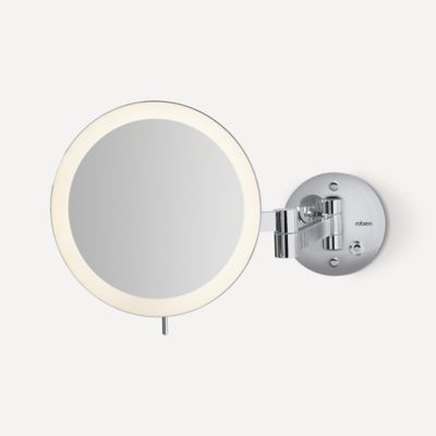 Robern - Magnification Mirror, Wall Mount, Lighted, Chrome