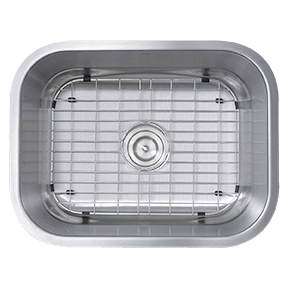 Nantucket Sinks - 23 Inch Small Rectangle Single Bowl Undermount Stainless Steel Kitchen Sink