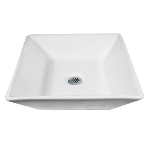 Nantucket Sinks - Square Tapered White Vessel Sink