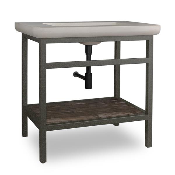 Lacava - Newterra Floor-Standing Metal Console Stand Made Of Stainless Steel